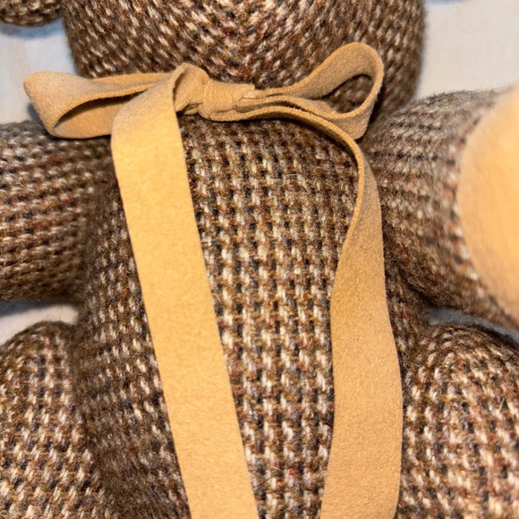 Nancy-Southerland Holmes 1983 Collectible Bear‎ Brown Plaid  Vintage Winston - Picture 9 of 9